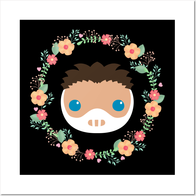 Cute Chibi Will Graham with Flower Crown Wall Art by OrionLodubyal